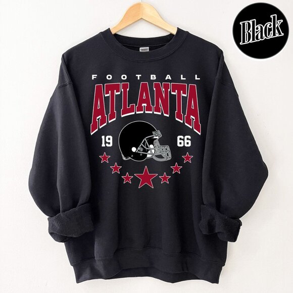 Atlanta Football Style Crewneck Sweatshirt For Fan 05 - Picture 1 of 5